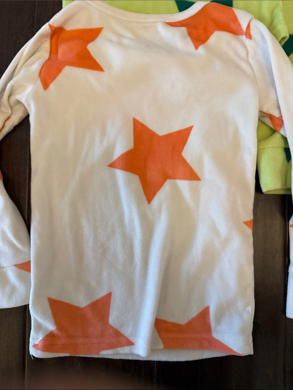 Cat & Jack Kids Star Pajama Sets - Lime Green, White, Dark Green & Bright Orange
